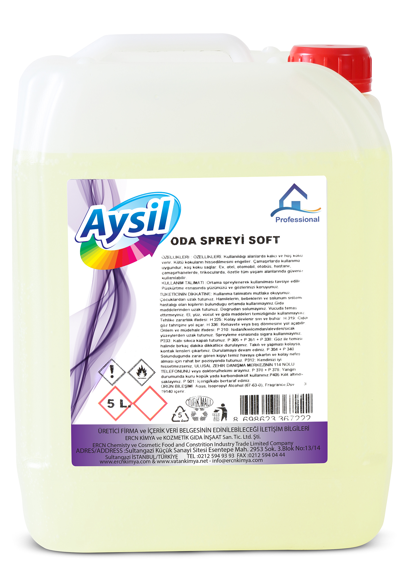 Aysil Oda Spreyi 5L Soft