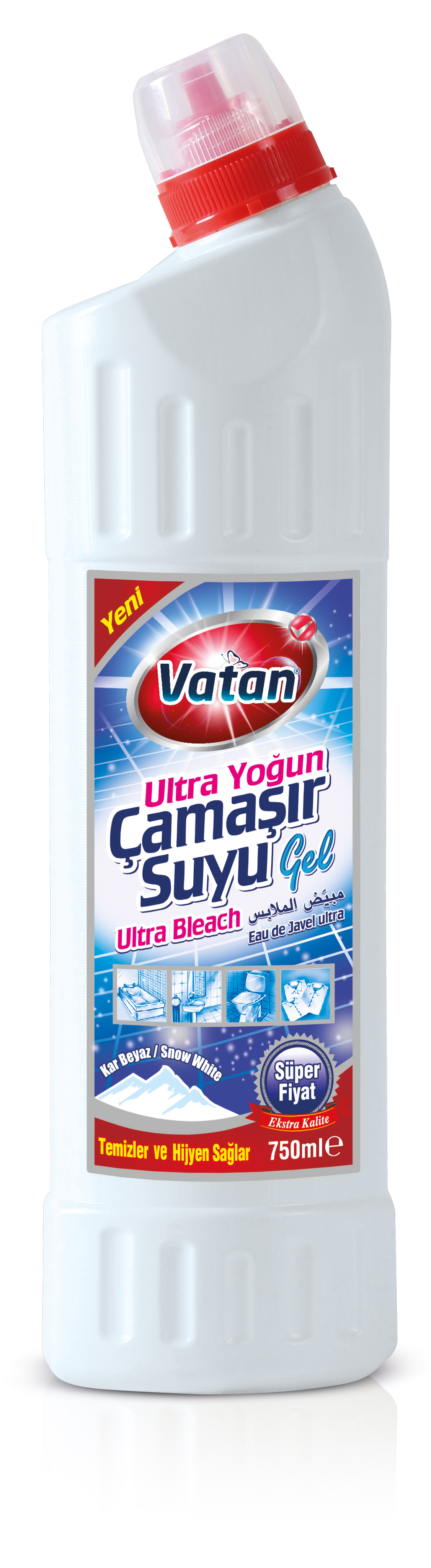 Yoğun Çamaşır Suyu 750ml Beyaz