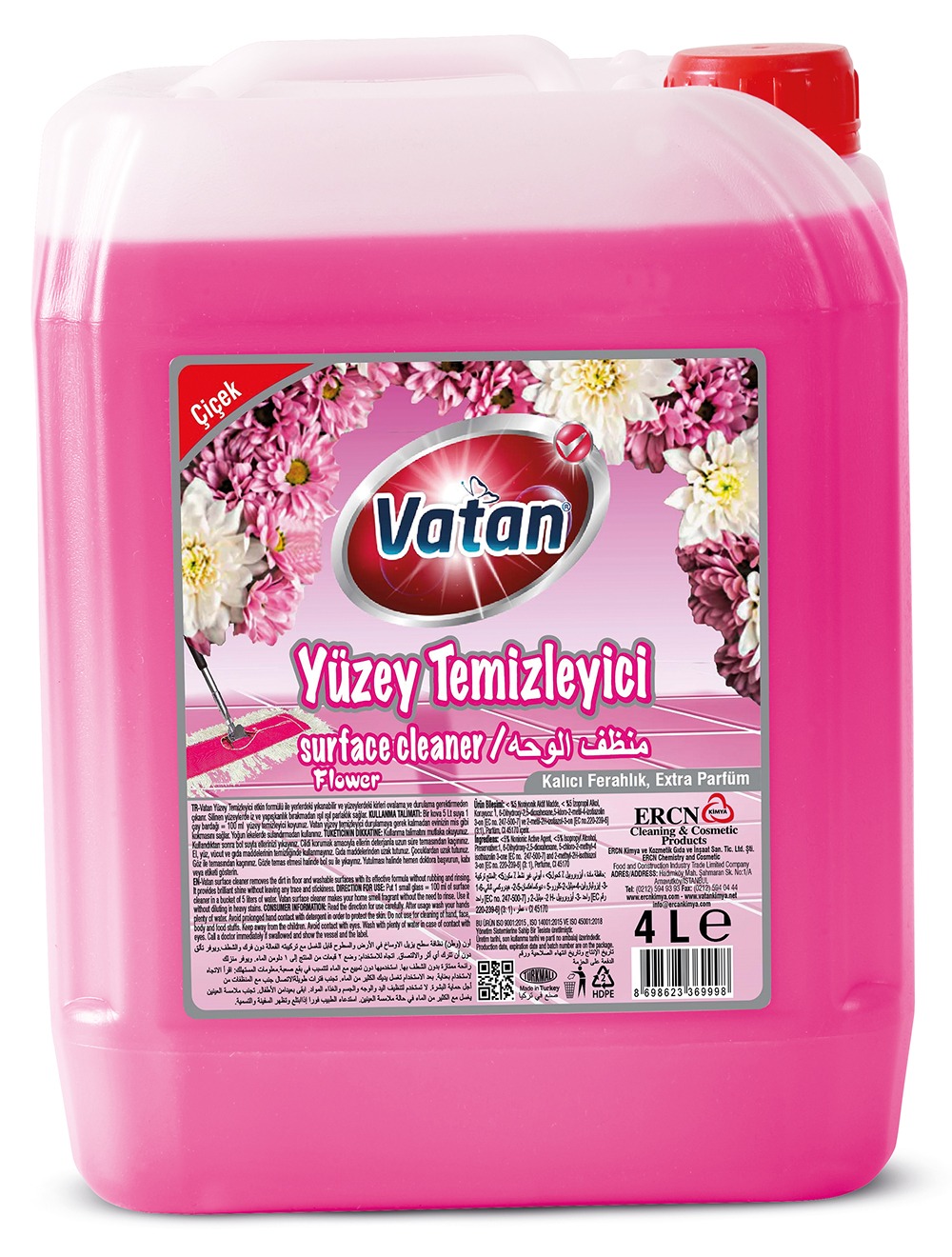 Vatan Yüzey Temizleyici 4L Çiçek