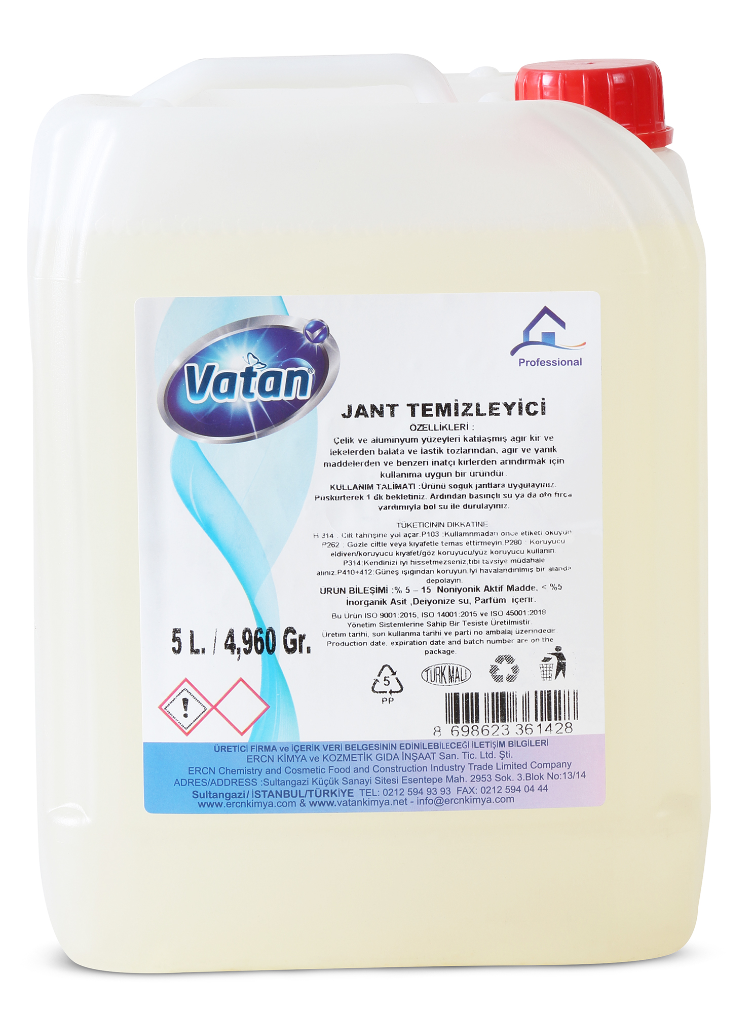 Vatan Jant Temizleyici 5L