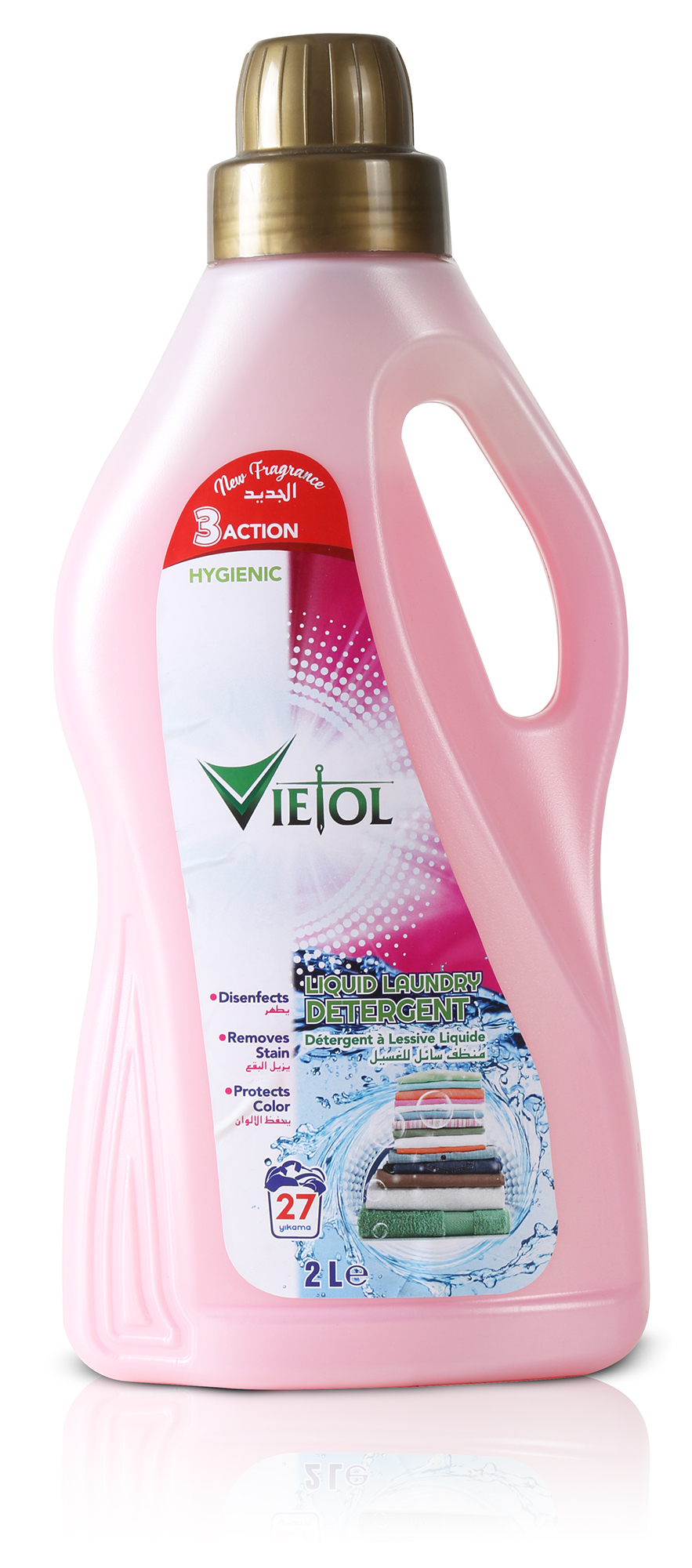 Liquid Laundry Detergent 2L Pink Ietol
