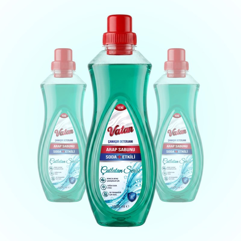 Çamaşır Deterjanı Arap Sabunu Soda Etkili 1500 Ml